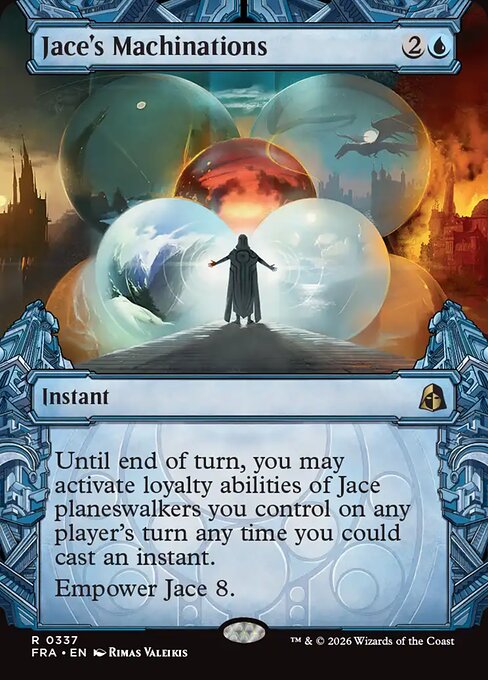 MTG Jace's Machinations FRA 337 Sculptor's Stronghold Foil front