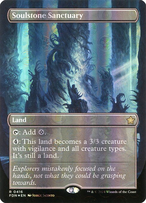 MTG Soulstone Sanctuary FDN 416 Borderless Mana Foil