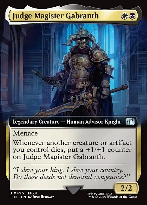 MTG Judge Magister Gabranth FIN 495 Extended Art Nonfoil