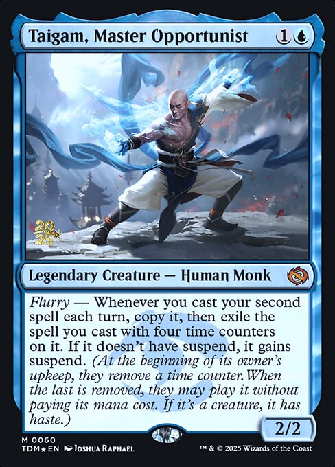 MTG Taigam, Master Opportunist PTDM 060s Prerelease Foil