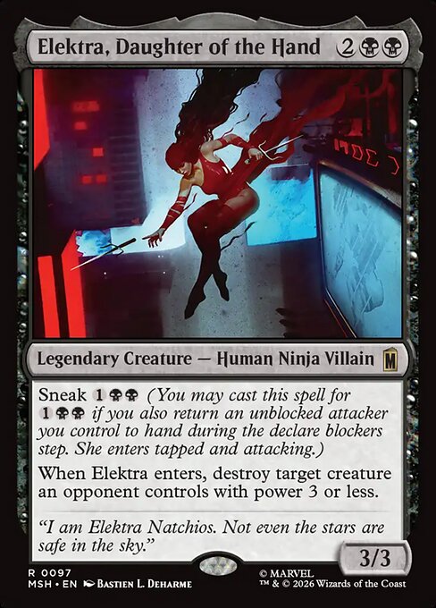 MTG Elektra, Daughter of the Hand MSH 097 Regular Nonfoil