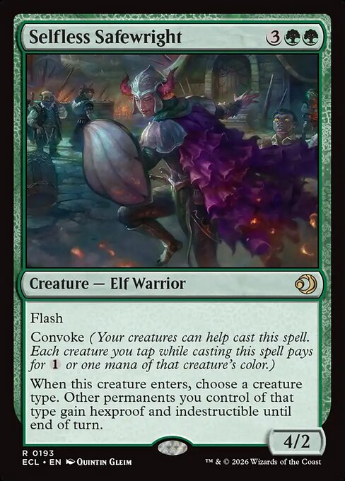 MTG Selfless Safewright ECL 193 Regular Foil
