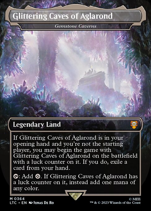 MTG Gemstone Caverns LTC 364 Showcase Ring Nonfoil
