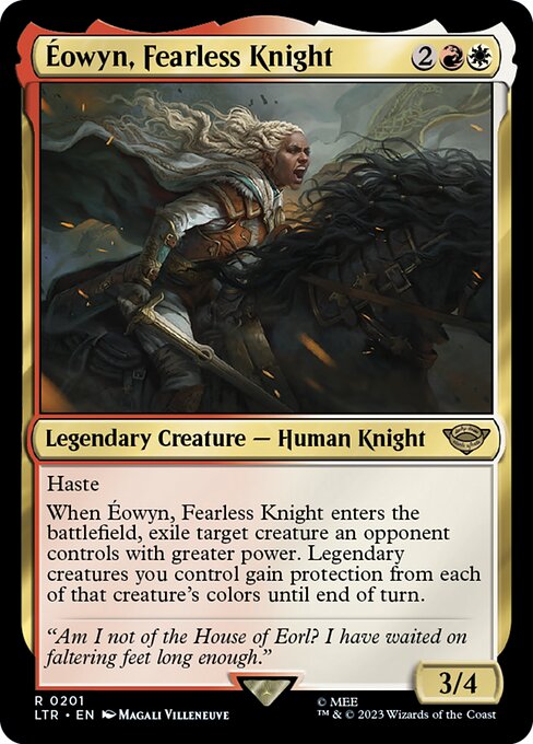 MTG Éowyn, Fearless Knight LTR 201 Regular Nonfoil