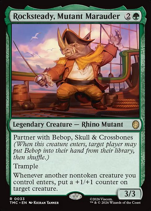 MTG Rocksteady, Mutant Marauder TMC 033 Regular Nonfoil