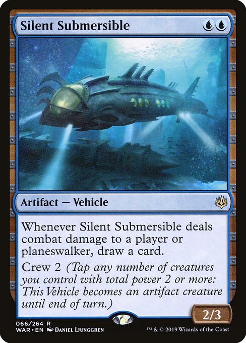MTG Silent Submersible WAR 066 Standard Nonfoil front