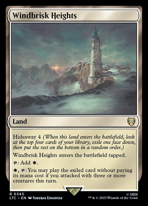MTG Windbrisk Heights LTC 345 Alternate Art Nonfoil