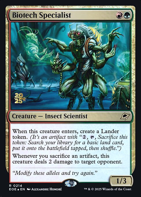 MTG Biotech Specialist PEOE 214s Prerelease Foil