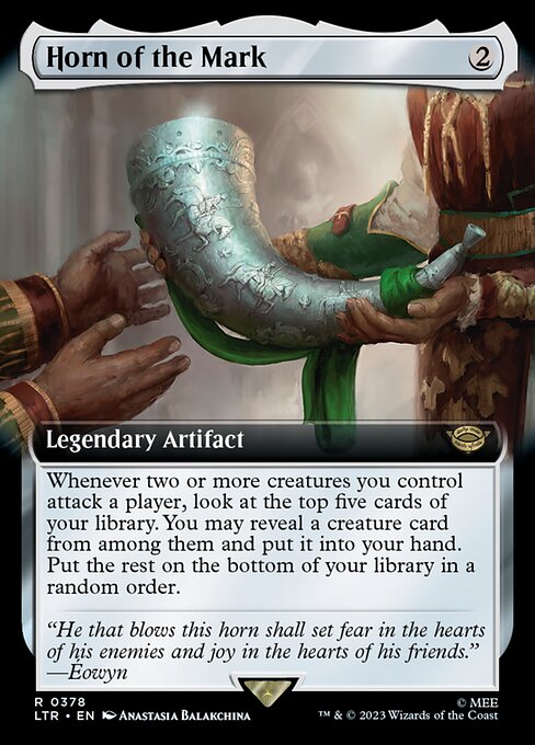 MTG Horn of the Mark LTR 378 Extended Art Nonfoil