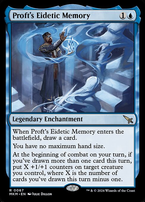 MTG Proft's Eidetic Memory MKM 067 Regular Foil
