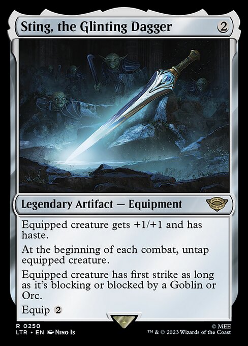 MTG Sting, the Glinting Dagger LTR 250 Regular Foil