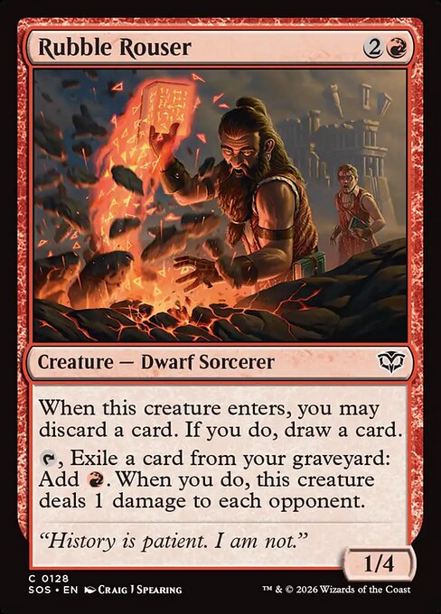 MTG Rubble Rouser SOS 128 Regular Foil