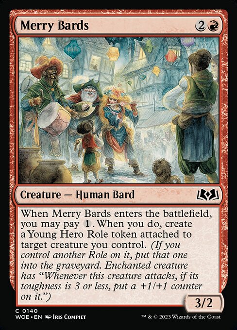 MTG Merry Bards WOE 140 Regular Foil