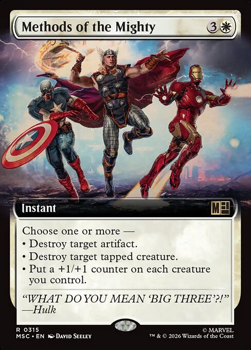 MTG Methods of the Mighty MSC 315 Extended Art Nonfoil