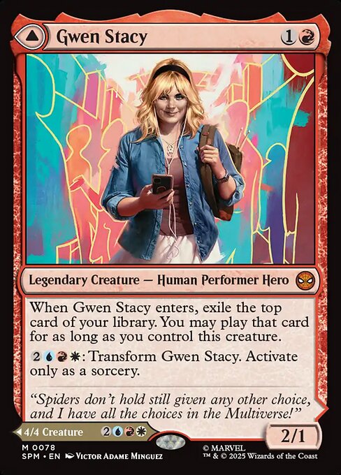 MTG Gwen Stacy // Ghost-Spider SPM 078 Regular Nonfoil