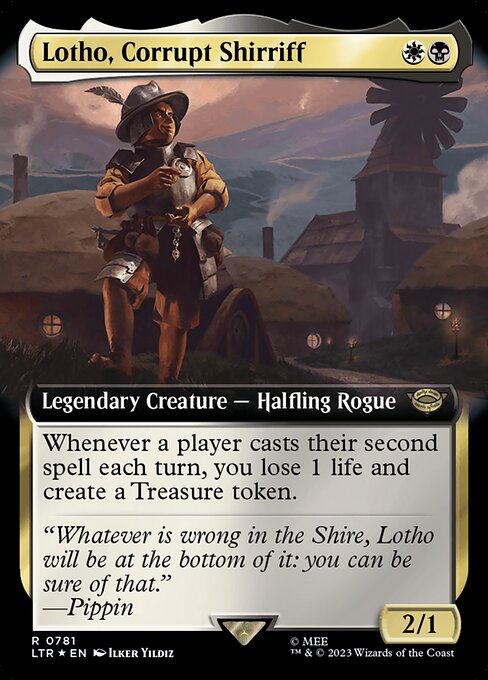 MTG Lotho, Corrupt Shirriff LTR 781 Extended Art Surge Foil