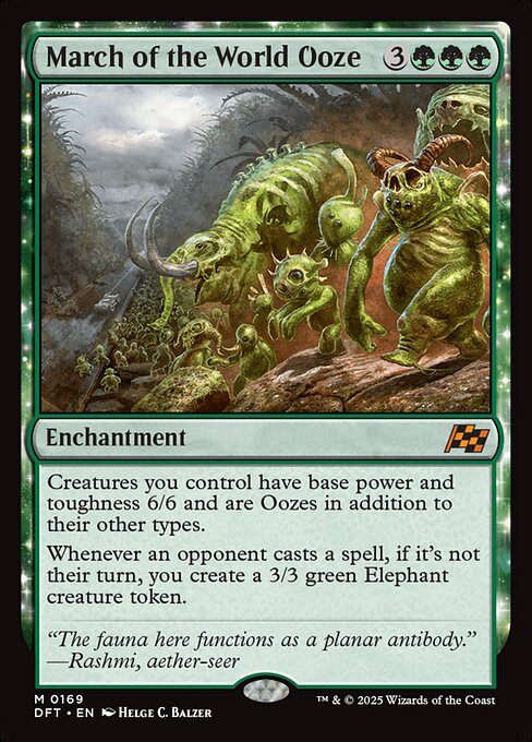 MTG March of the World Ooze DFT 169 Regular Nonfoil