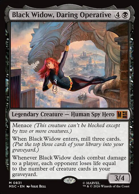 MTG Black Widow, Daring Operative MSC 831 Regular Foil