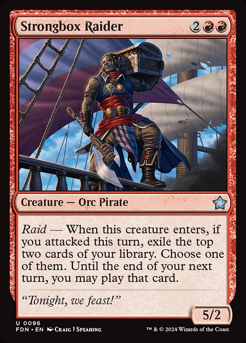 MTG Strongbox Raider FDN 096 Regular Nonfoil