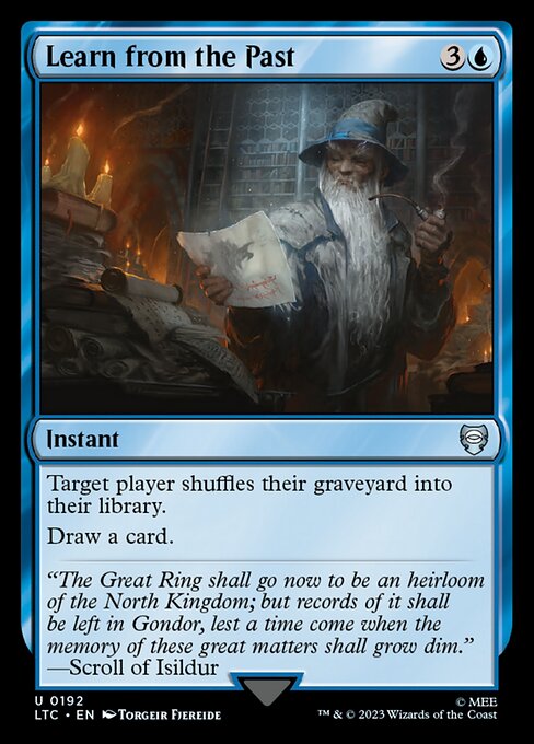 MTG Learn from the Past LTC 192 Alternate Art Nonfoil