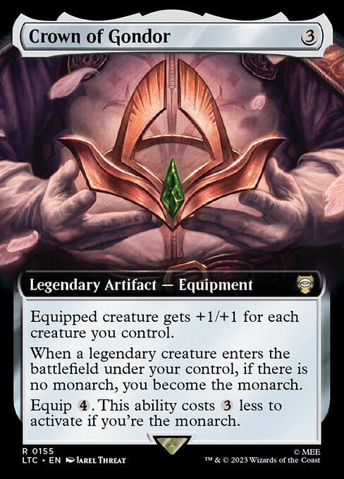 MTG Crown of Gondor LTC 155 Extended Art Nonfoil