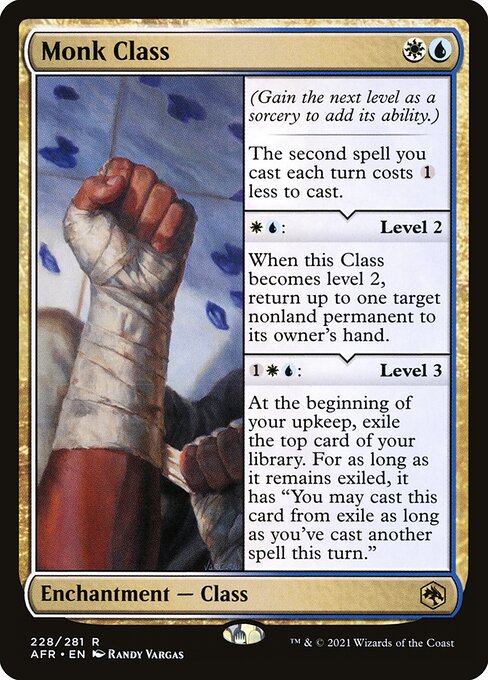 MTG Monk Class AFR 228 Regular Foil