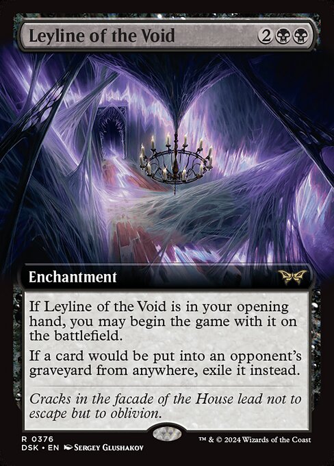 MTG Leyline of the Void DSK 376 Extended Art Nonfoil