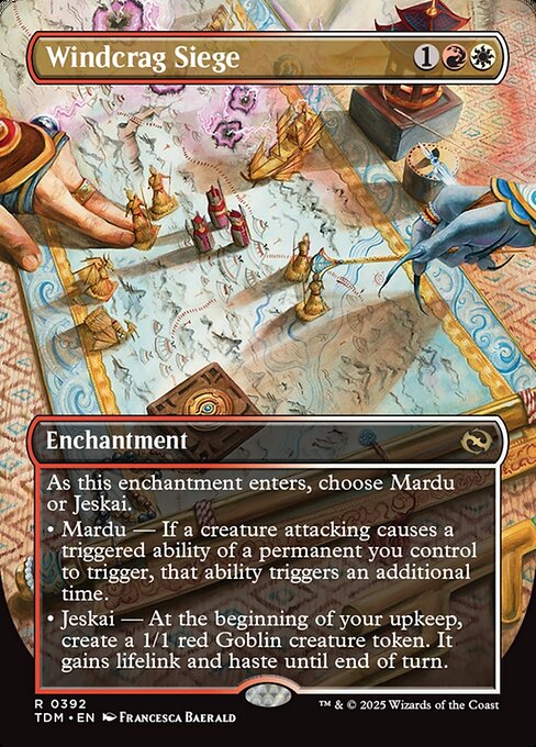MTG Windcrag Siege TDM 392 Borderless Foil