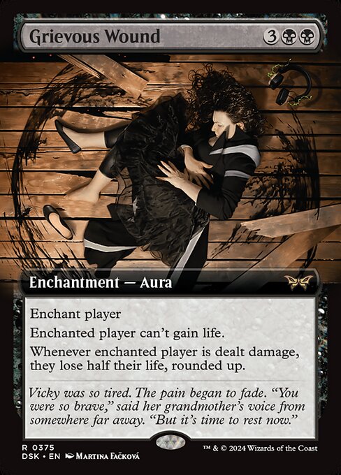 MTG Grievous Wound DSK 375 Extended Art Foil