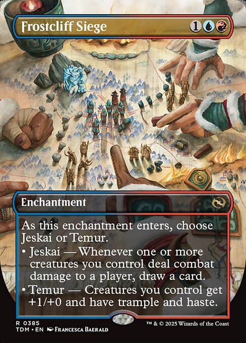 MTG Frostcliff Siege TDM 385 Borderless Nonfoil