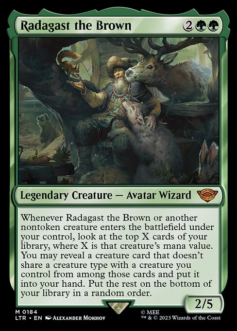 MTG Radagast the Brown LTR 184 Regular Foil