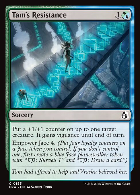 MTG Tam's Resistance FRA 153 Standard Nonfoil front