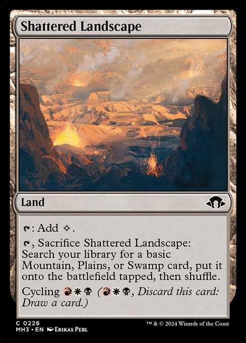 MTG Shattered Landscape MH3 226 Regular Foil