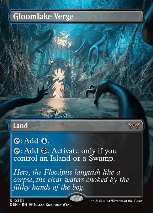 MTG Gloomlake Verge DSK 331 Borderless Nonfoil