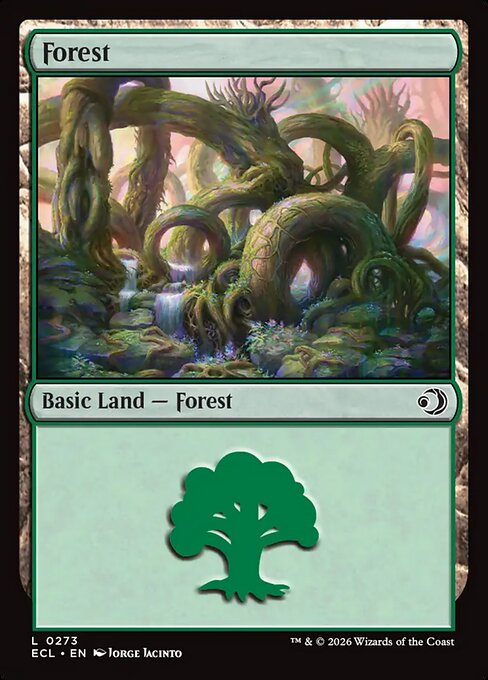 MTG Forest ECL 273 Regular Foil