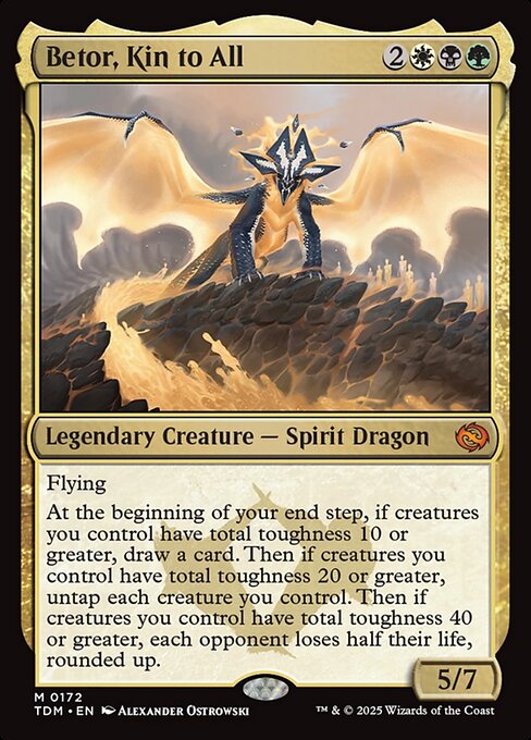 MTG Betor, Kin to All TDM 172 Regular Nonfoil