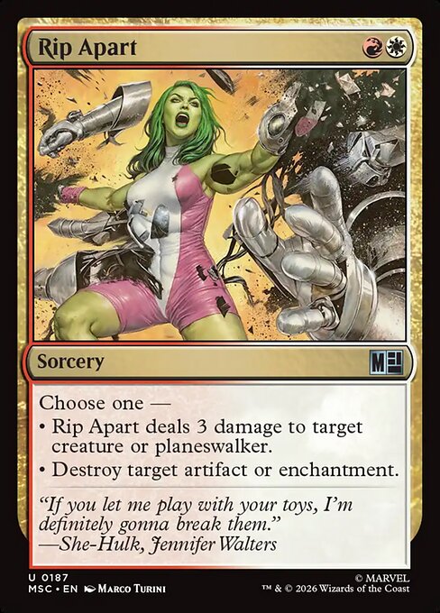 MTG Rip Apart MSC 187 Regular Nonfoil