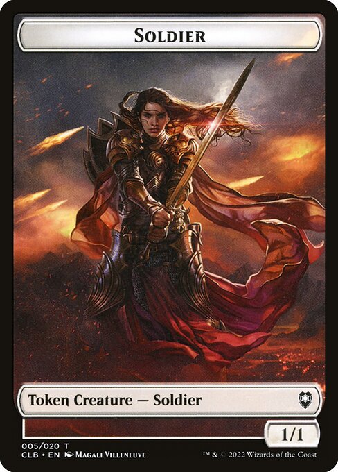 MTG Soldier Token CLB 005 Token Foil