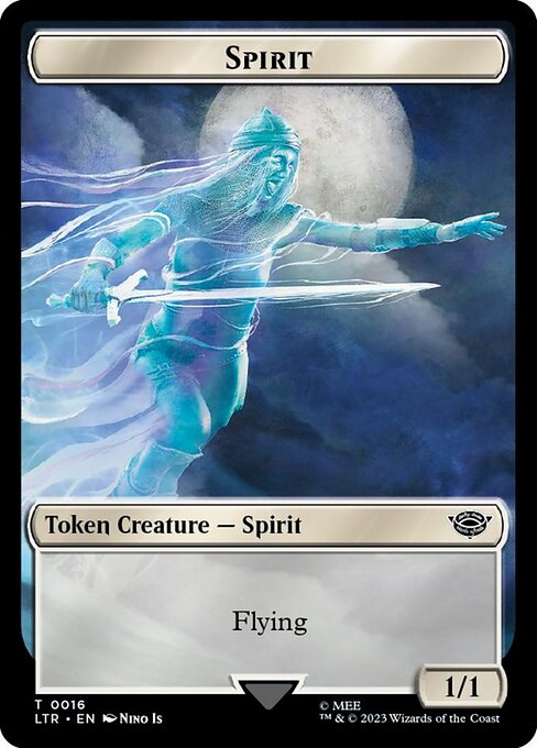 MTG Spirit Token LTR 016 Token Surge Foil