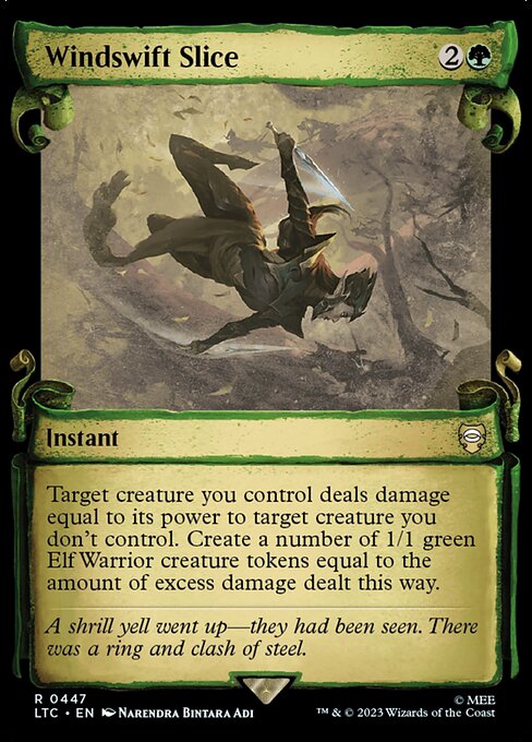 MTG Windswift Slice LTC 447 Alternate Art Foil