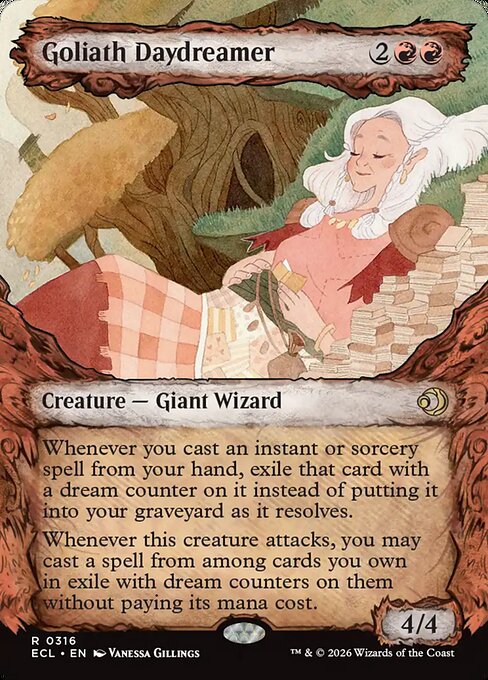 MTG Goliath Daydreamer ECL 316 Borderless Foil