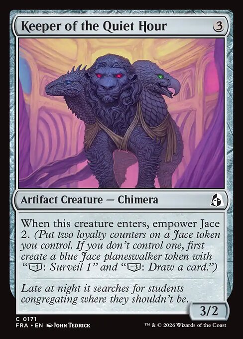 MTG Keeper of the Quiet Hour FRA 171 Standard Nonfoil front