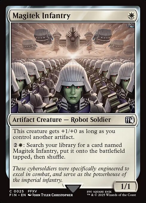 MTG Magitek Infantry FIN 025 Regular Foil