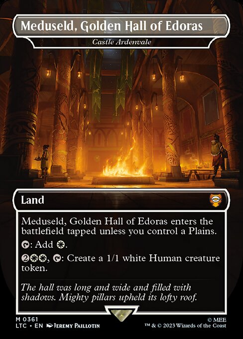 MTG Castle Ardenvale LTC 361 Showcase Ring Foil