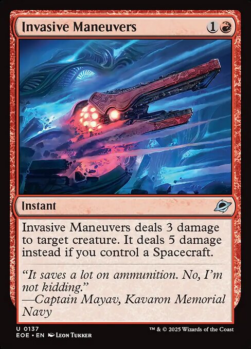 MTG Invasive Maneuvers EOE 137 Regular Foil