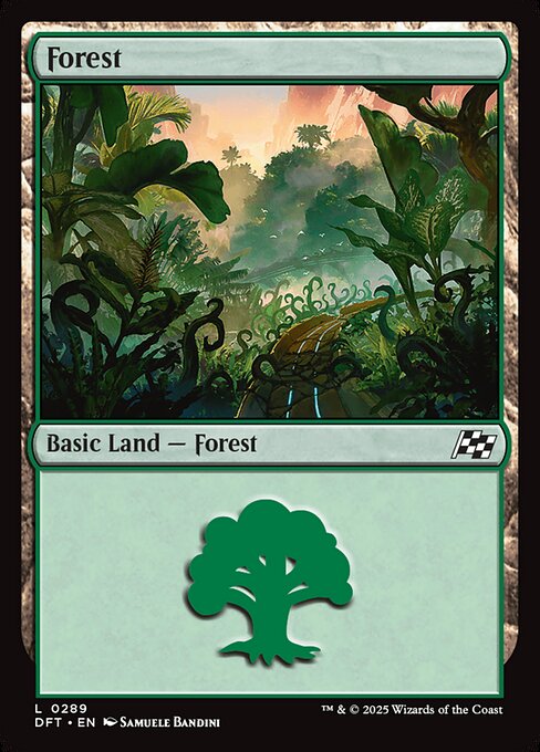 MTG Forest DFT 289 Regular Basic Land Nonfoil