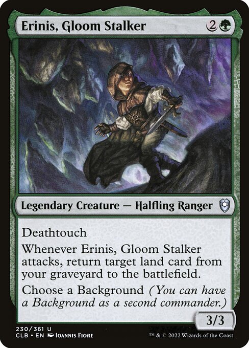 MTG Erinis, Gloom Stalker CLB 230 Regular Nonfoil