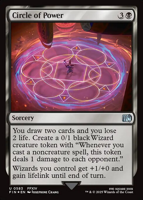 MTG Circle of Power FIN 583 Alternate Art Surge Foil