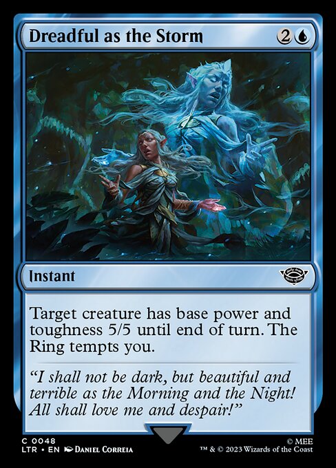 MTG Dreadful as the Storm LTR 048 Regular Foil