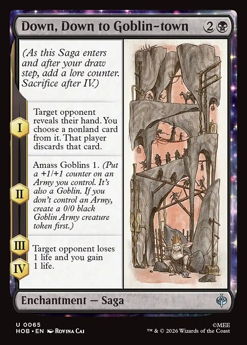 MTG Down, Down to Goblin-town HOB 065 Regular Foil